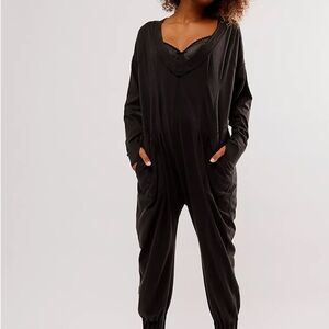 ✨ Item 172 — Free People Intimately FP Soft Black Slouch Jumpsuit (NWT, Size M)